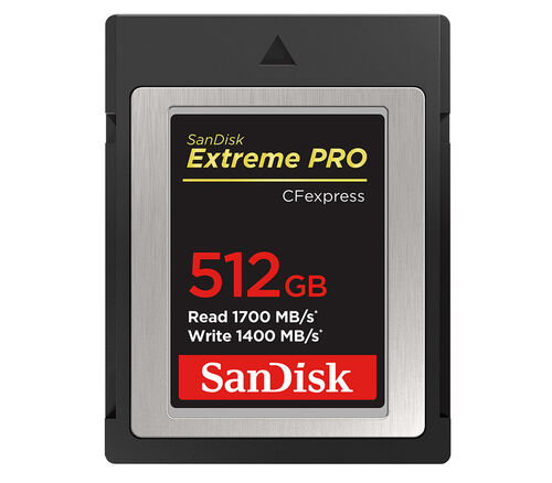 Карта памяти SanDisk CFexpress Type B 512GB Extreme Pro, 1700/1400 МБ/с