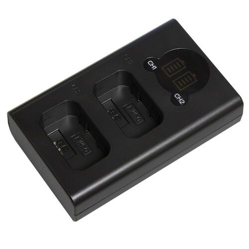 Двойное зарядное устройство DL-LPE17 Type-C USB с инфо индикатором для Canon LP-E17