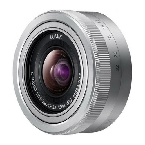Объектив Panasonic Lumix H-FS12032E-K 12-32mm f/3.5-5.6 Aspherical O.I.S. (H-FS12032) Silver