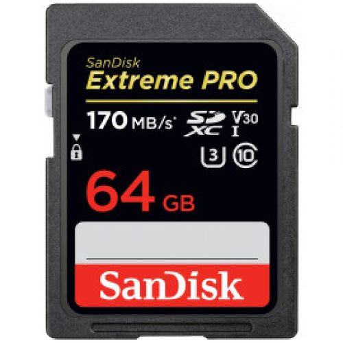 Карта памяти SanDisk Extreme Pro SDXC UHS-I 170MB/s 64GB