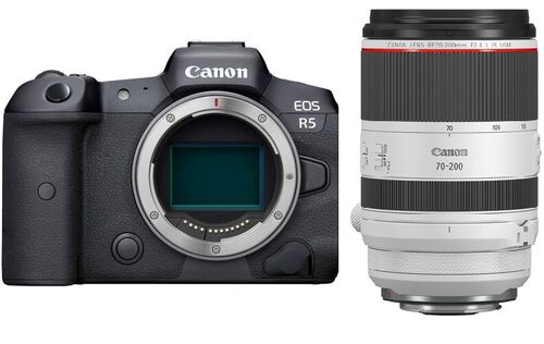 Фотоаппарат Canon EOS R5 с объективом RF 70-200 мм f/2.8 L IS USM