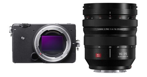 Фотоаппарат Sigma fp с объективом Panasonic Lumix S PRO 16-35mm f/4, черный