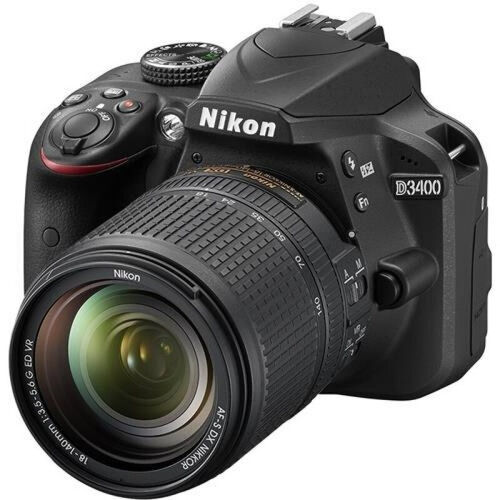 Фотоаппарат Nikon D3400 Kit AF-S DX NIKKOR 18-140mm f/3.5-5.6G ED VR, черный