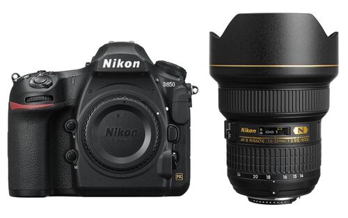 Фотоаппарат Nikon D850 с объективом AF-S NIKKOR 14-24mm f/2.8 G ED