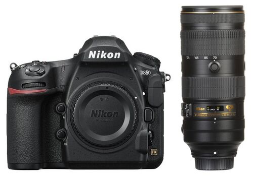 Фотоаппарат Nikon D850 с объективом AF-S NIKKOR 70-200 мм f/2.8 E FL ED VR