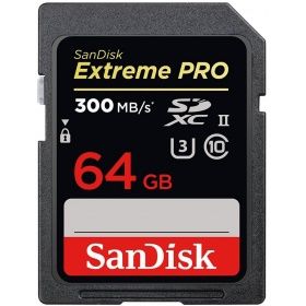 Карта памяти SanDisk Extreme PRO SDXC UHS-II 300MB/s 64GB