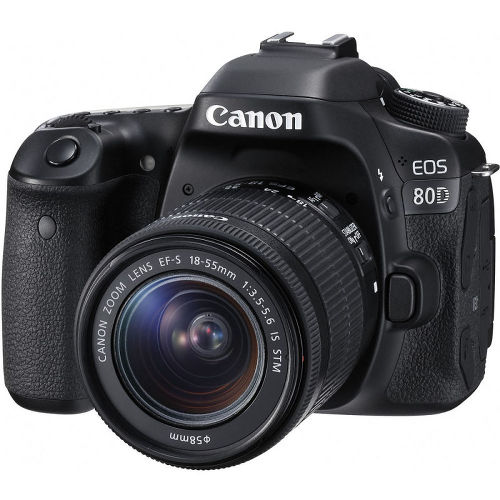 Фотоаппарат Canon EOS 80D Kit EF-S 18-55mm f/3.5-5.6 IS STM, черный