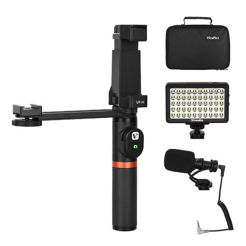 Комплект для съёмки на смартфон Viewflex VF-H6 (Рукоятка, микрофон, осветитель, пульт, планка)