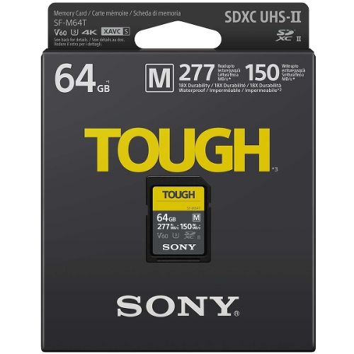 Карта памяти SDXC Sony 64GB 277R/150W Tough (SF-M64T/T)