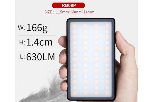 Компактный осветитель Viltrox RB-08P RGB (2500-8500K)