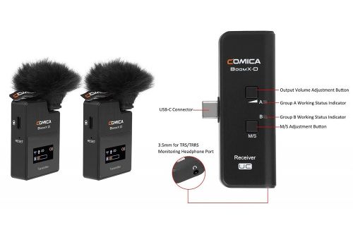 Микрофонная радиосистема Comica BoomX-D UC2 (TX+TX+UC RX) 2,4G USB-C