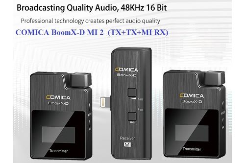 Микрофонная радиосистема Comica BoomX-D MI 2 (TX+TX+MI RX) Lightning