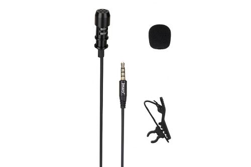 Микрофон JMARY MC-R1, петличный, Jack 3.5mm, 2 м, черный