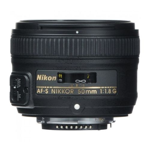 Объектив Nikon Nikkor AF-S 50mm f/1.8G, черный