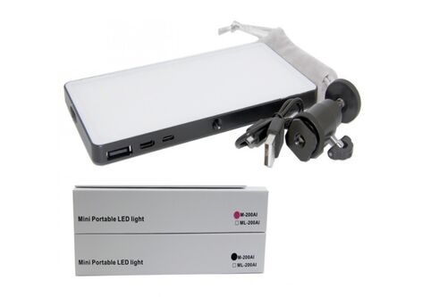 Накамерный свет Professional Mini Portable LED Light M-200AI (3200К-5600К)