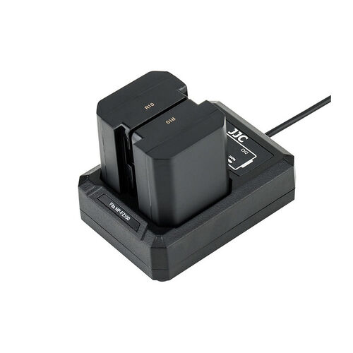 Двойное зарядное устройство JJC DCH-NPFZ100 с инфо индикатором с поддержкой скоростной зарядки QC 3.0 через USB Type-C для Sony NP-FZ100