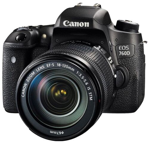 Фотоаппарат Canon EOS 760D Kit EF-S 18-135mm f/3.5-5.6 IS STM, черный