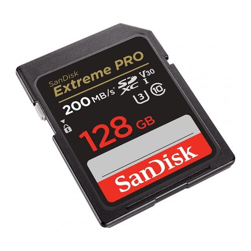 Карта памяти SanDisk Extreme Pro SDXC UHS-I Class 3 V30 200/90 MB/s 128GB