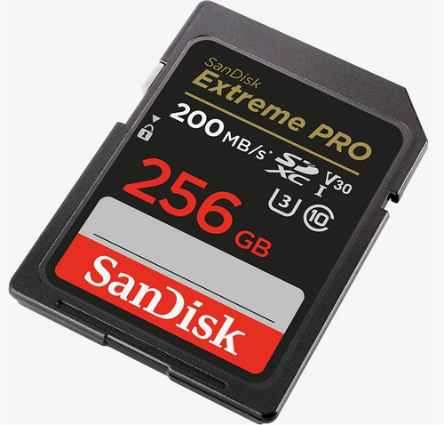 Карта памяти SanDisk Extreme Pro SDXC UHS-I Class 3 V30 200/140 MB/s 256Gb