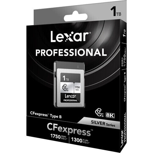 Карта памяти Lexar 1TB CFexpress Type B 1750 /1300 СЕРЕБРЯНОЙ серии