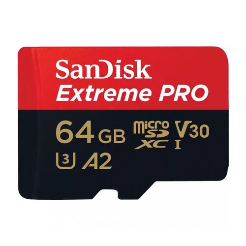 Карта памяти SanDisk Extreme Pro microSDXC 64GB SDSQXCU-064G-GN6MA